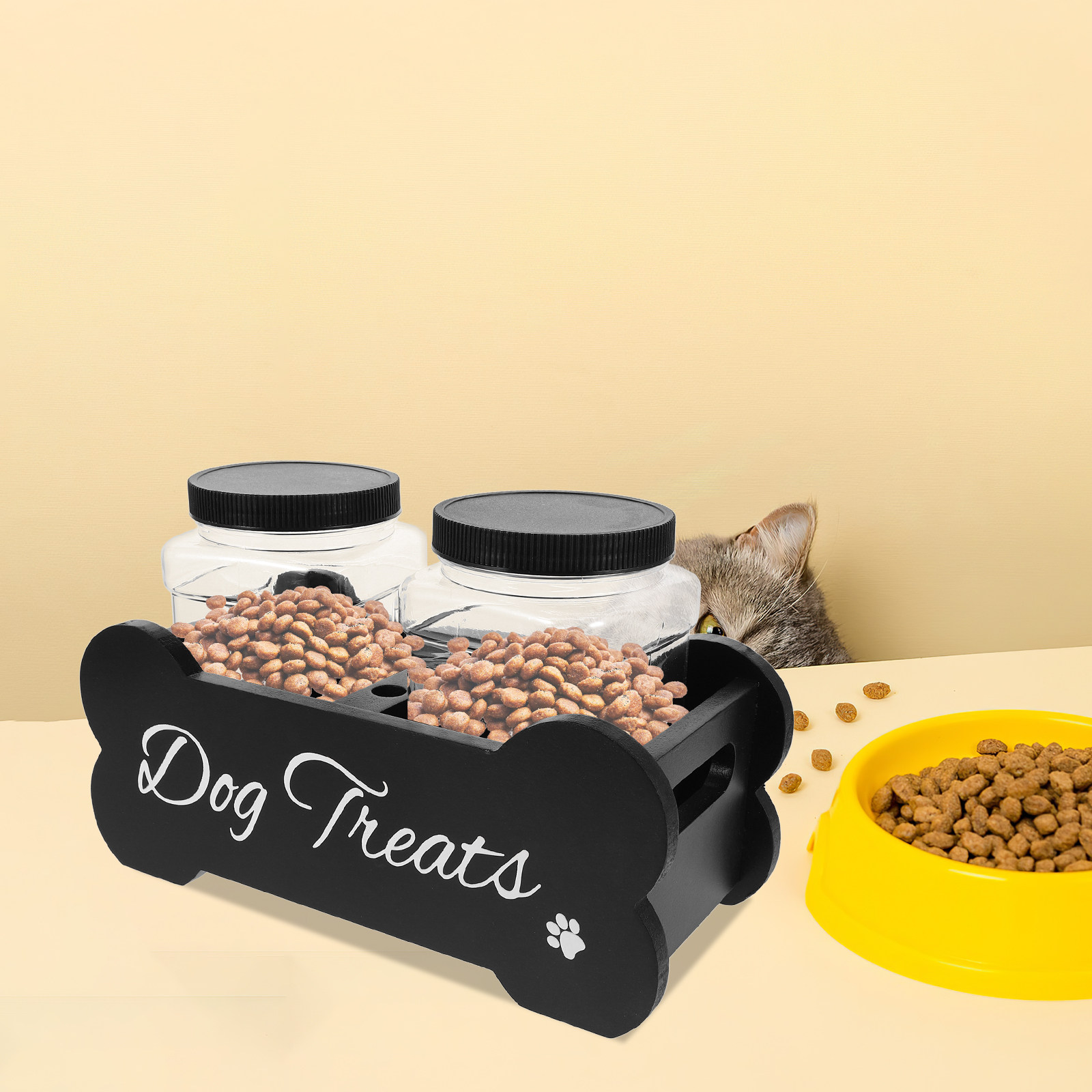 Holzbehälter für Hundeleckerli – Food Storage With Dividers Bewertung und Preis